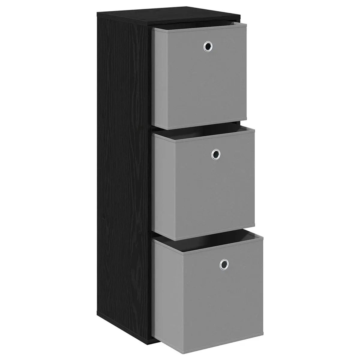 Sideboard with Drawer Black Oak Storage Cabinet Modern Living Room Furniture