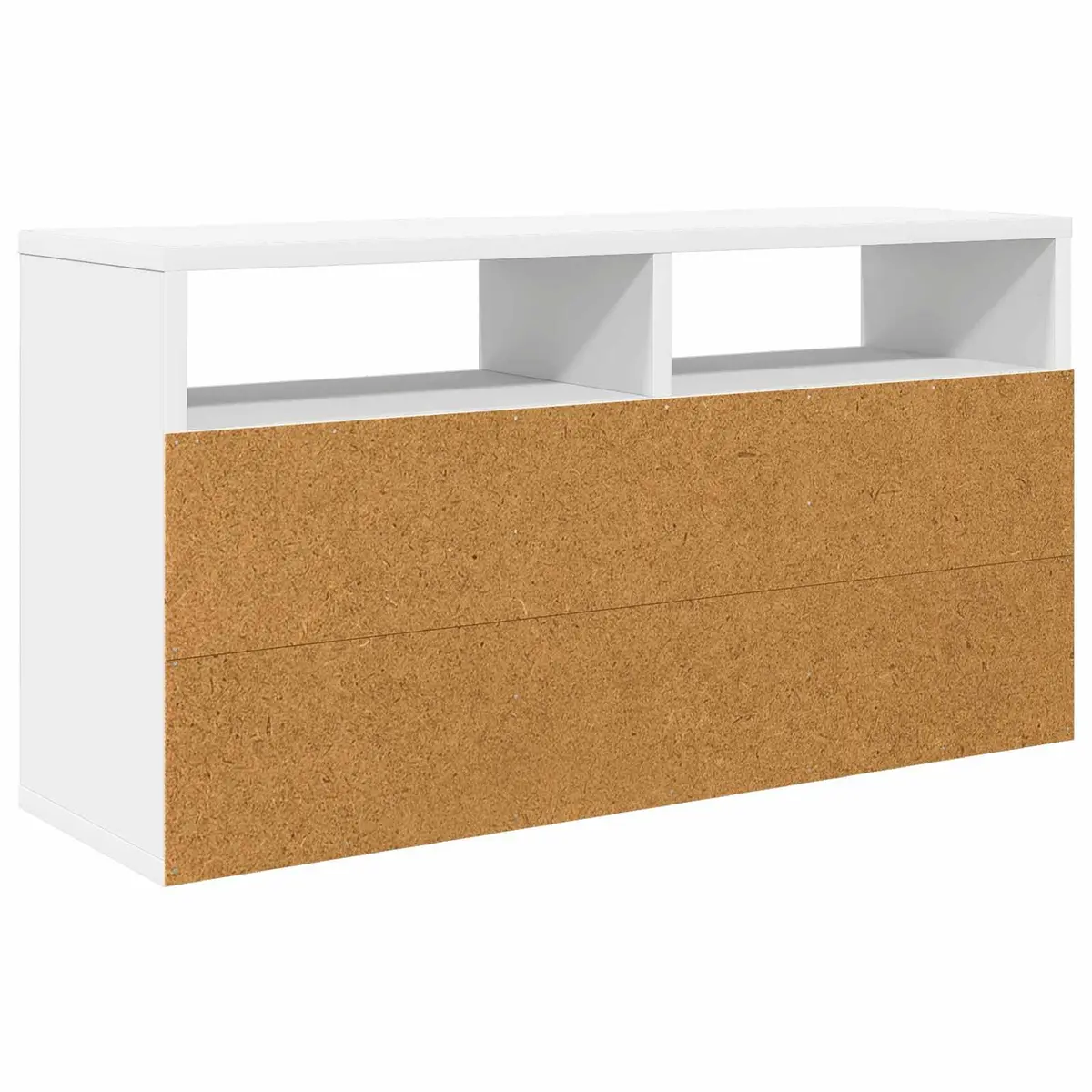 Lowboard TV Unit White Modern 72cm Engineered Wood