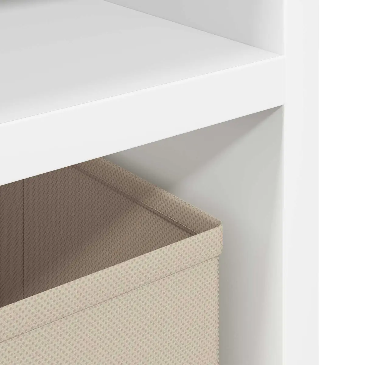 Lowboard TV Unit White Modern 72cm Engineered Wood