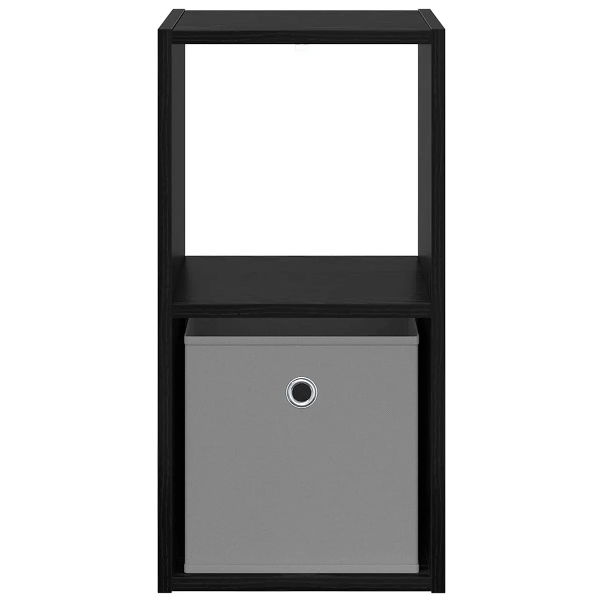 Black Bedside Table with Drawer for Storage