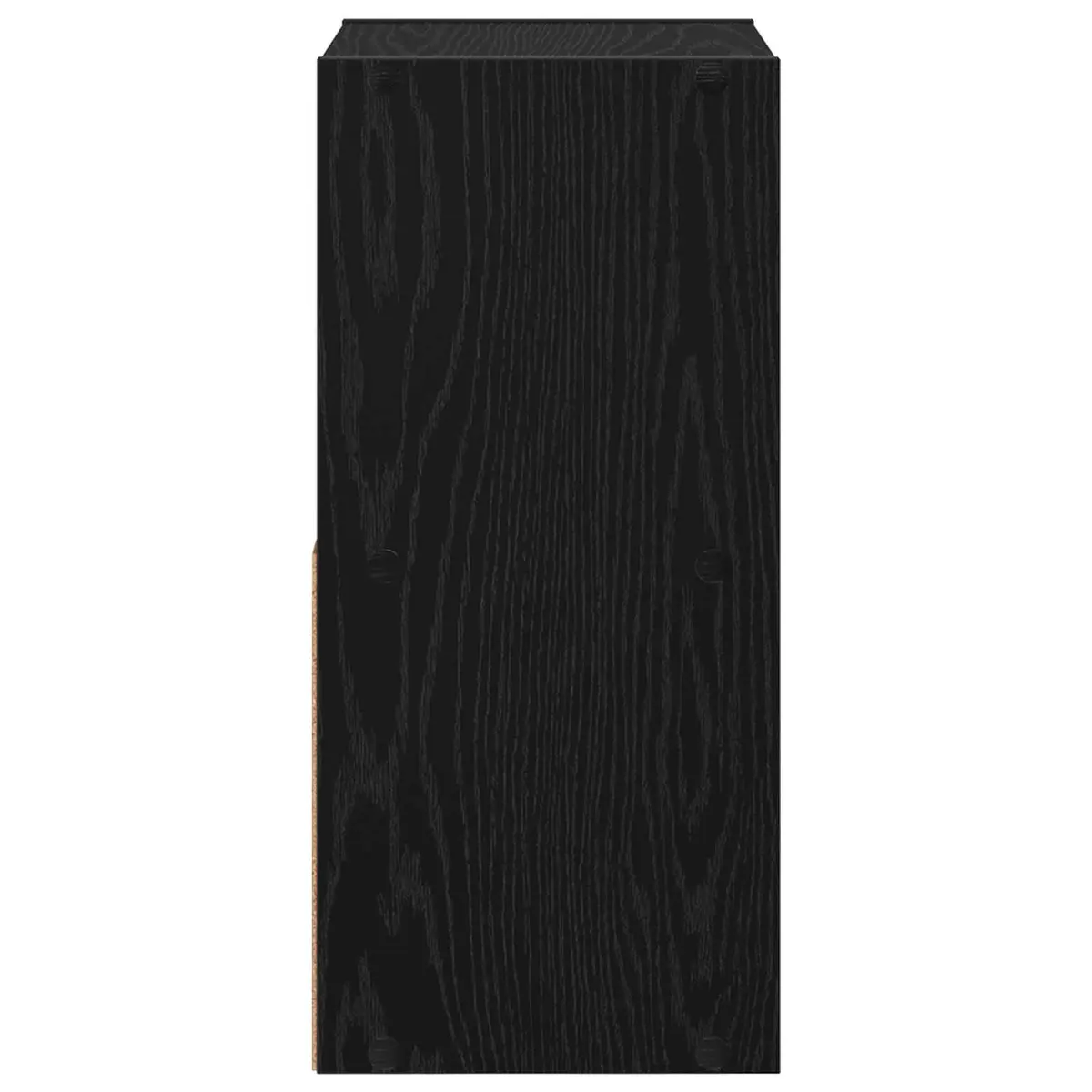 Black Bedside Table with Drawer for Storage
