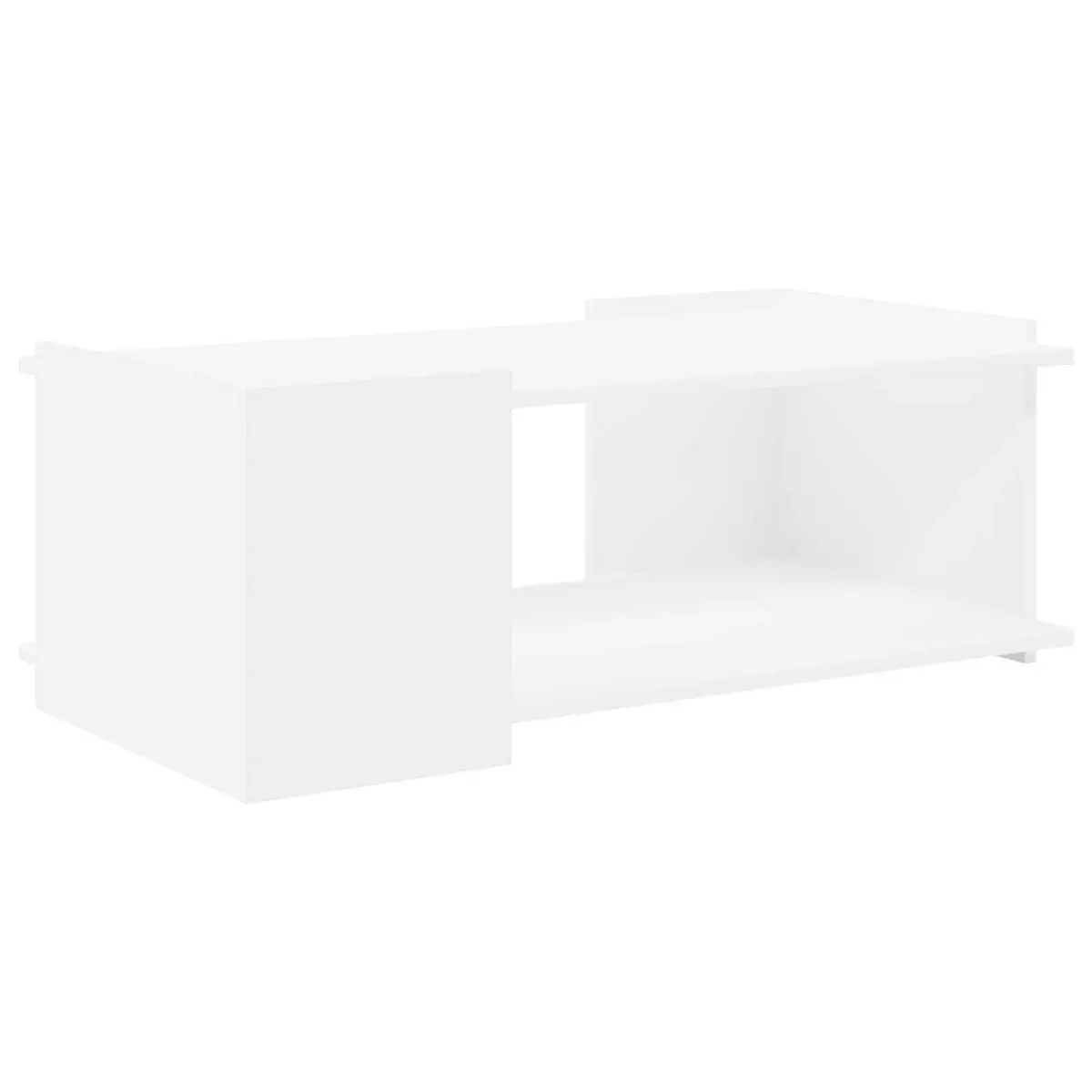 Coffee Table White 90 x 50 x 33 cm Modern Engineered Wood Living Room Accent Storage Furniture