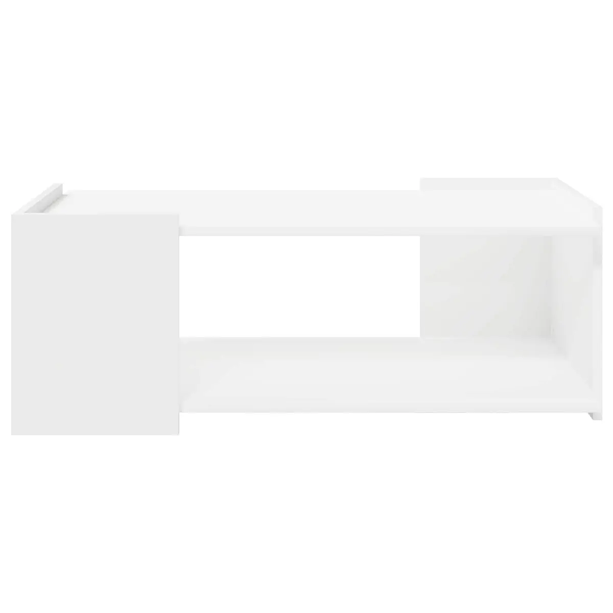 Coffee Table White 90 x 50 x 33 cm Modern Engineered Wood Living Room Accent Storage Furniture