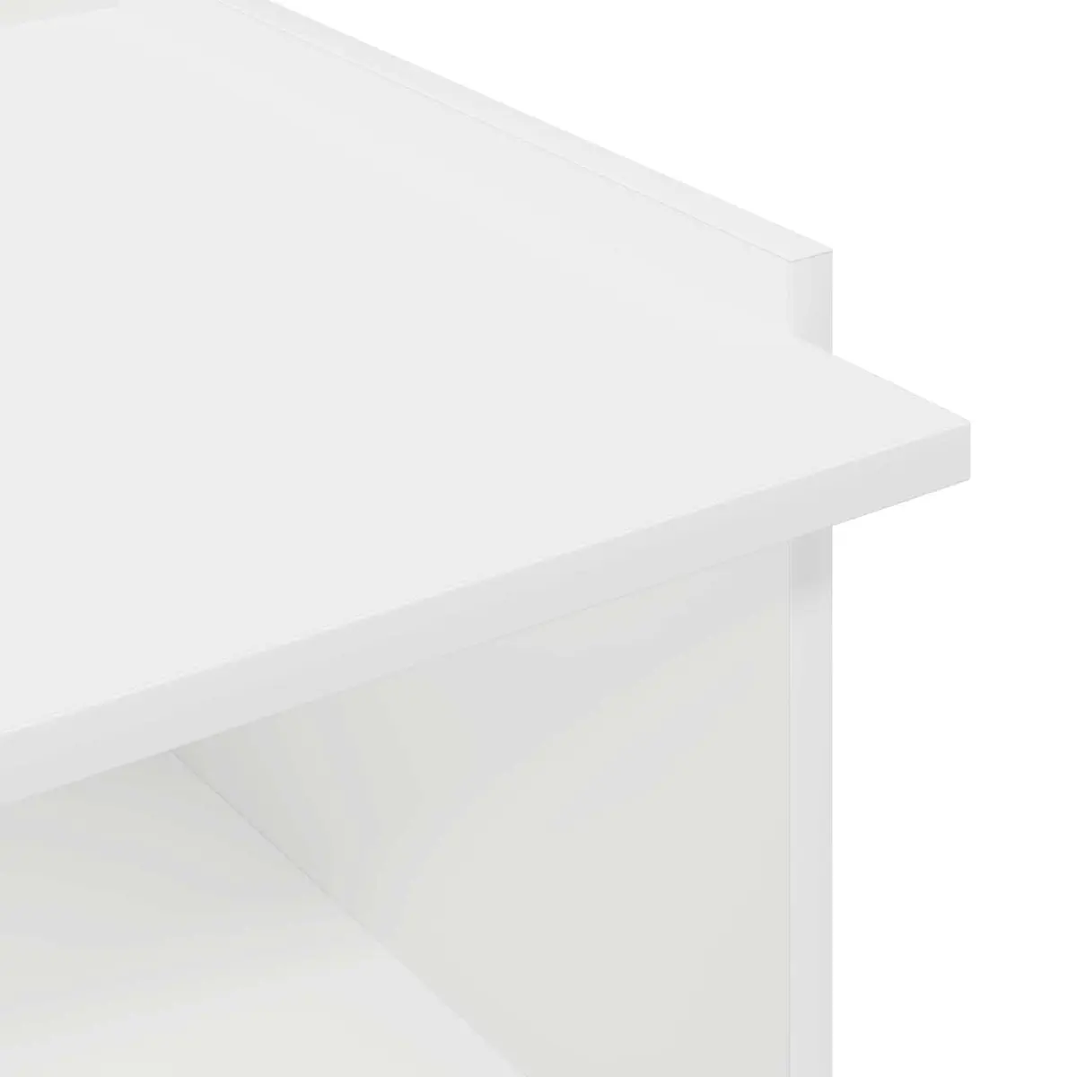 Coffee Table White 90 x 50 x 33 cm Modern Engineered Wood Living Room Accent Storage Furniture