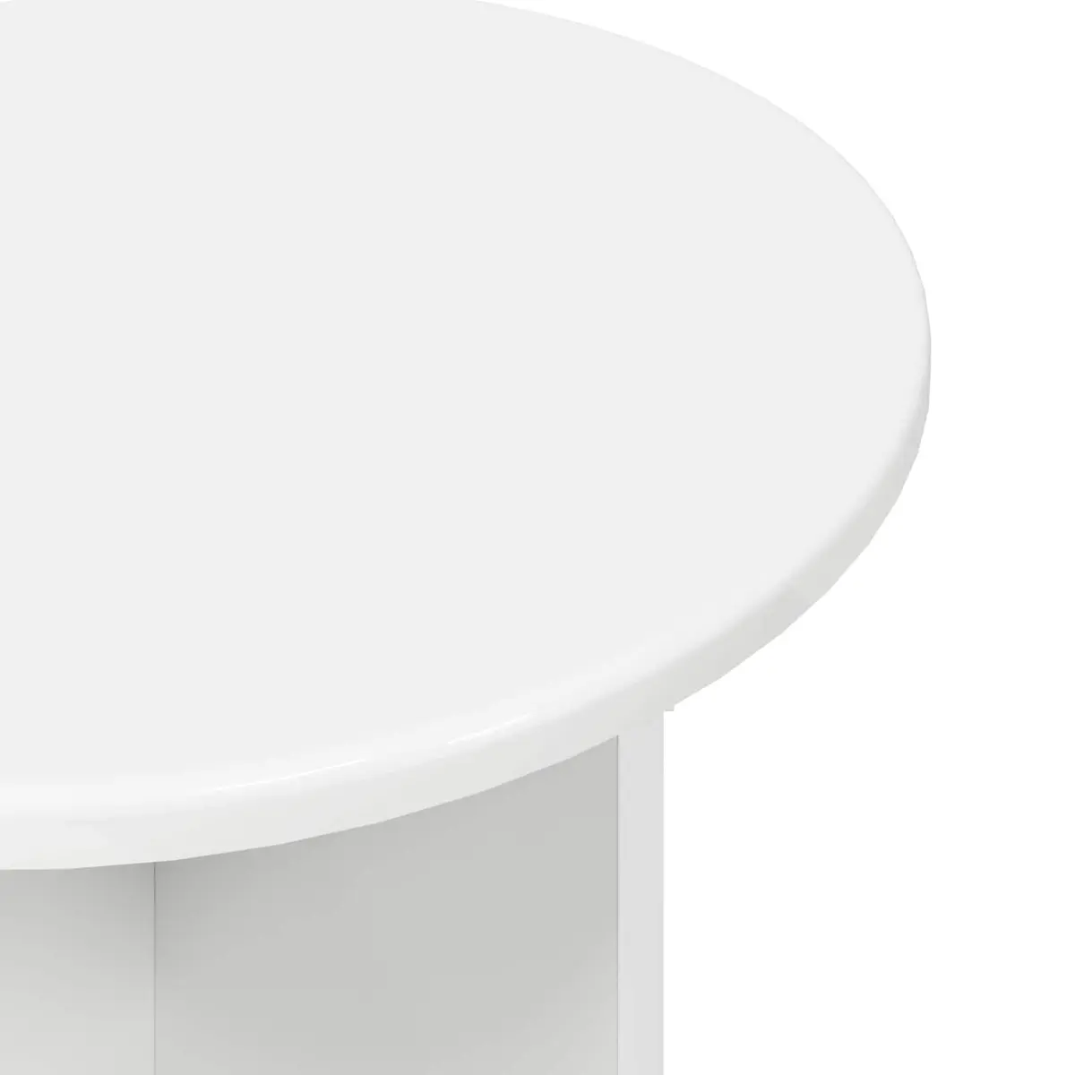 Side Table Set Modern Minimalist Light Wood 2 Piece Engineered Wood Nesting Tables
