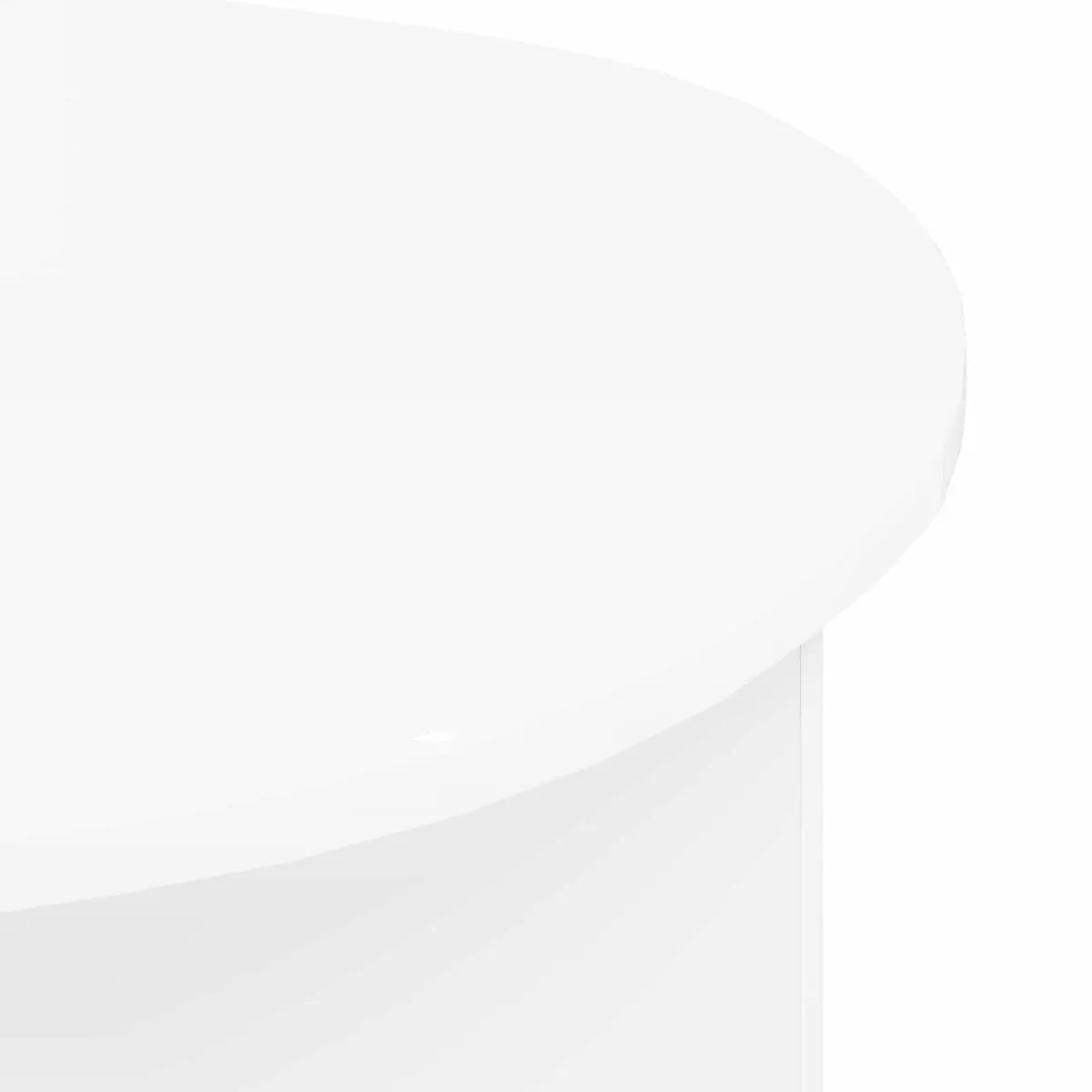 White Modern Coffee Table 100 x 50 x 40 cm for Living Spaces