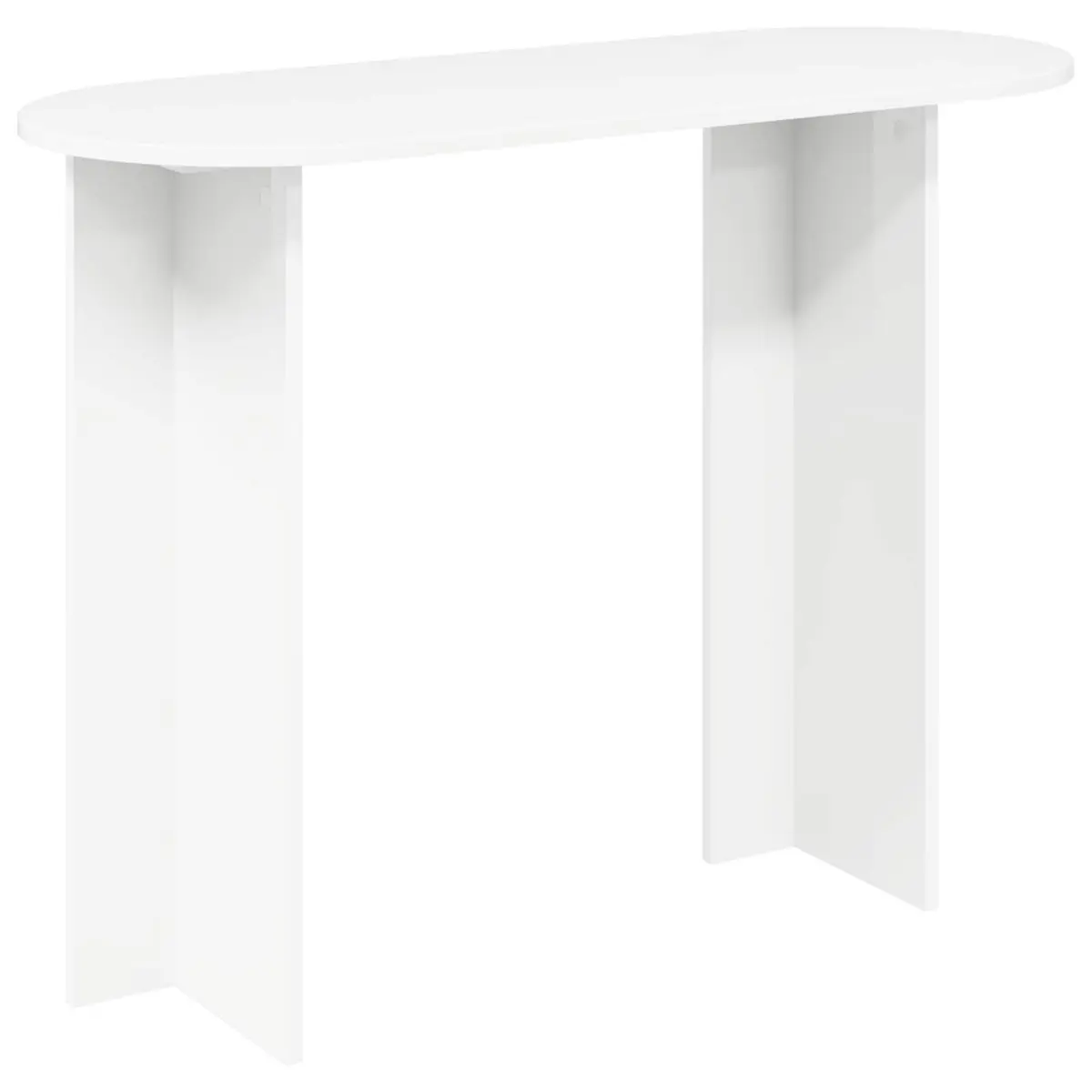 White Modern Console Table for Hallways and Entryways