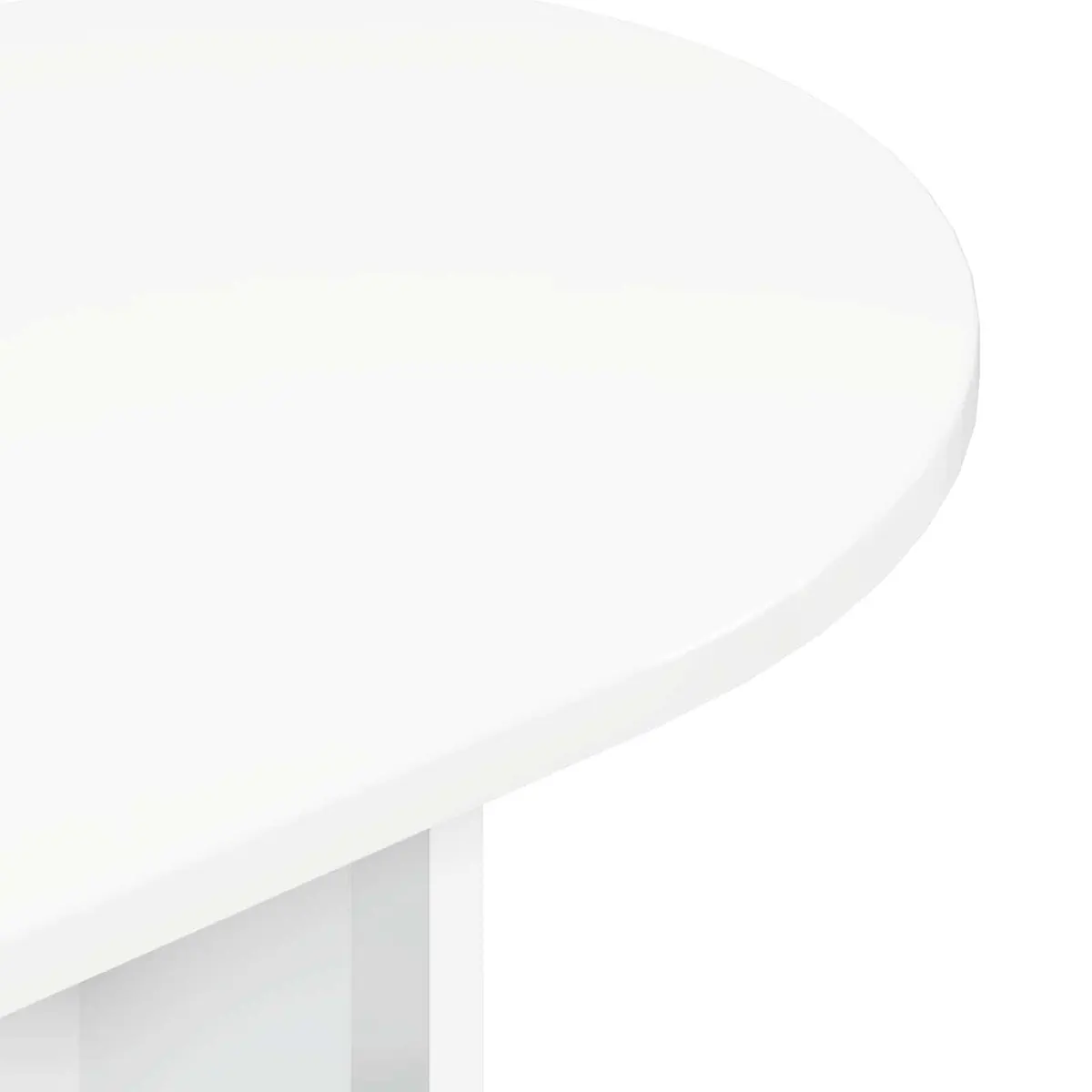 White Modern Console Table for Hallways and Entryways