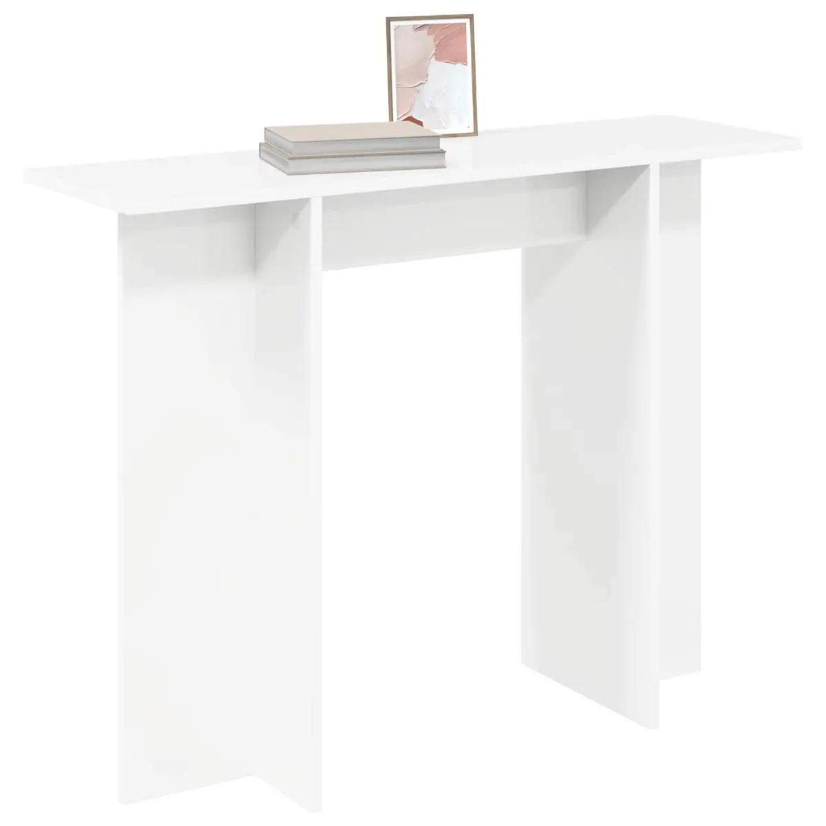 White Console Table 100x30x75cm for Living Spaces
