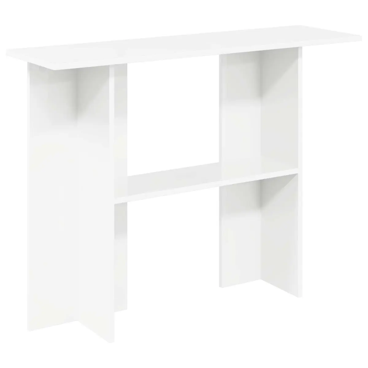 White Console Table 100x30x75cm Engineered Wood