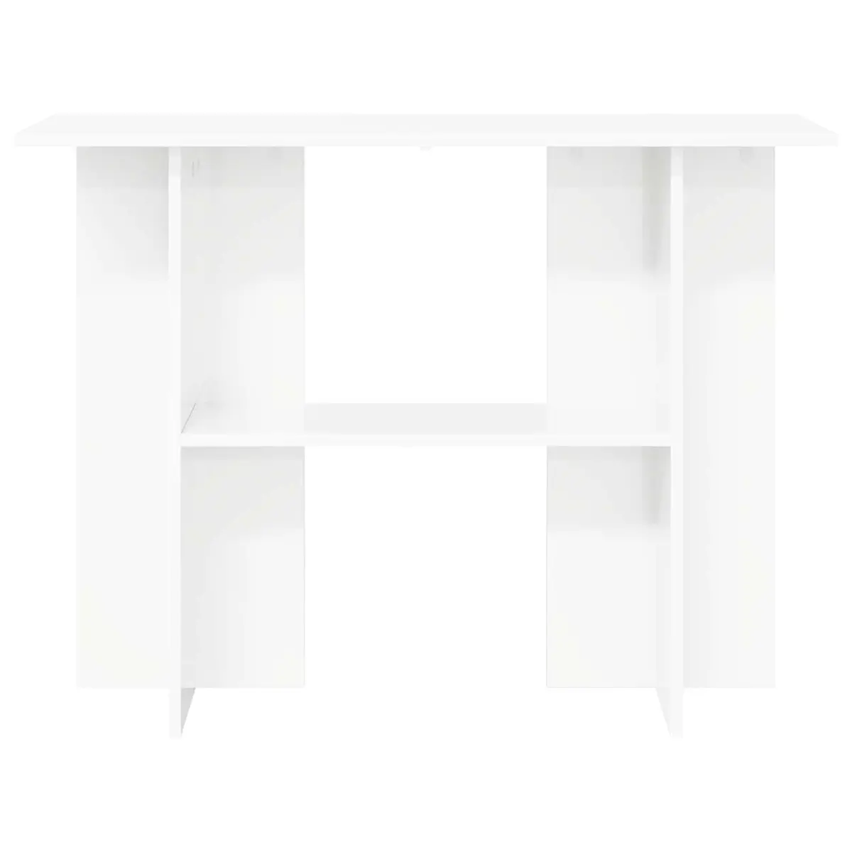 White Console Table 100x30x75cm Engineered Wood