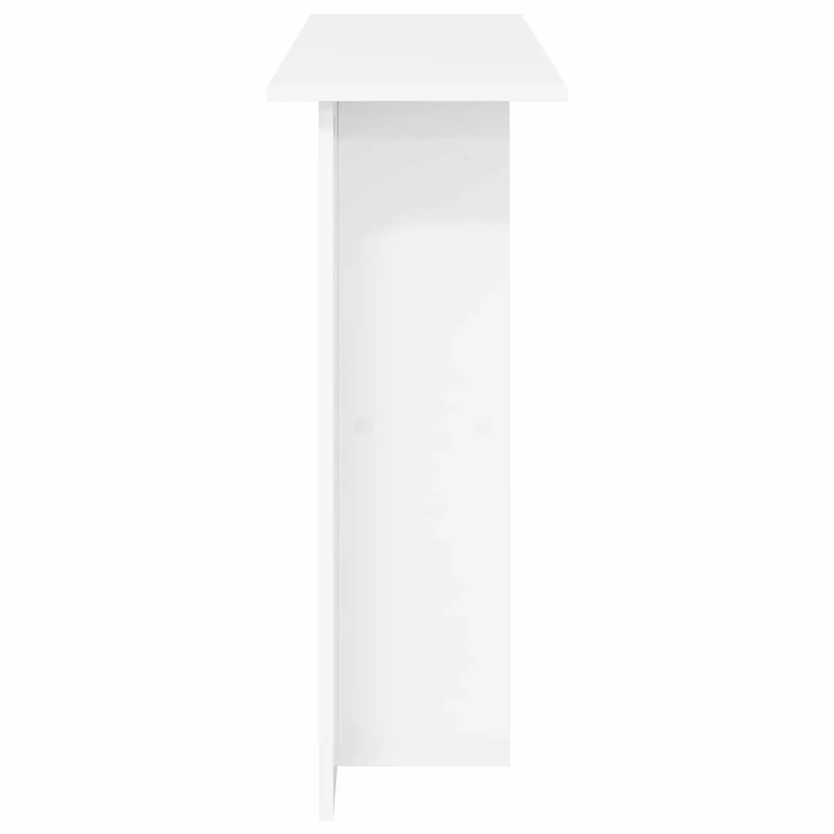 White Console Table 100x30x75cm Engineered Wood