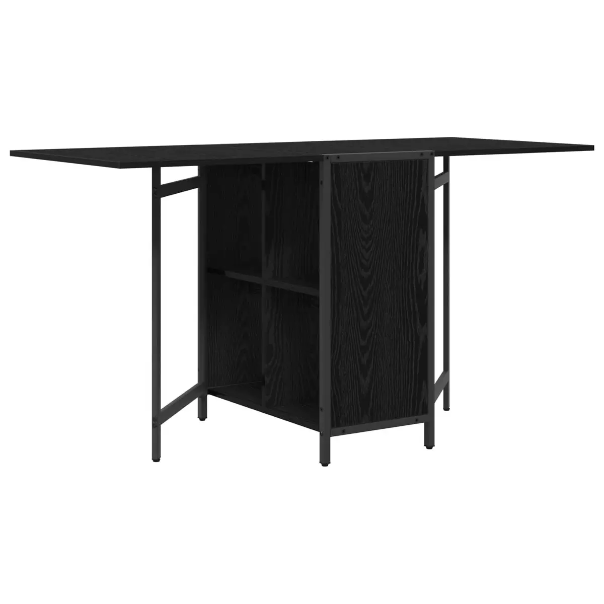 Black Oak Extendable Dining Table 144x60x75cm