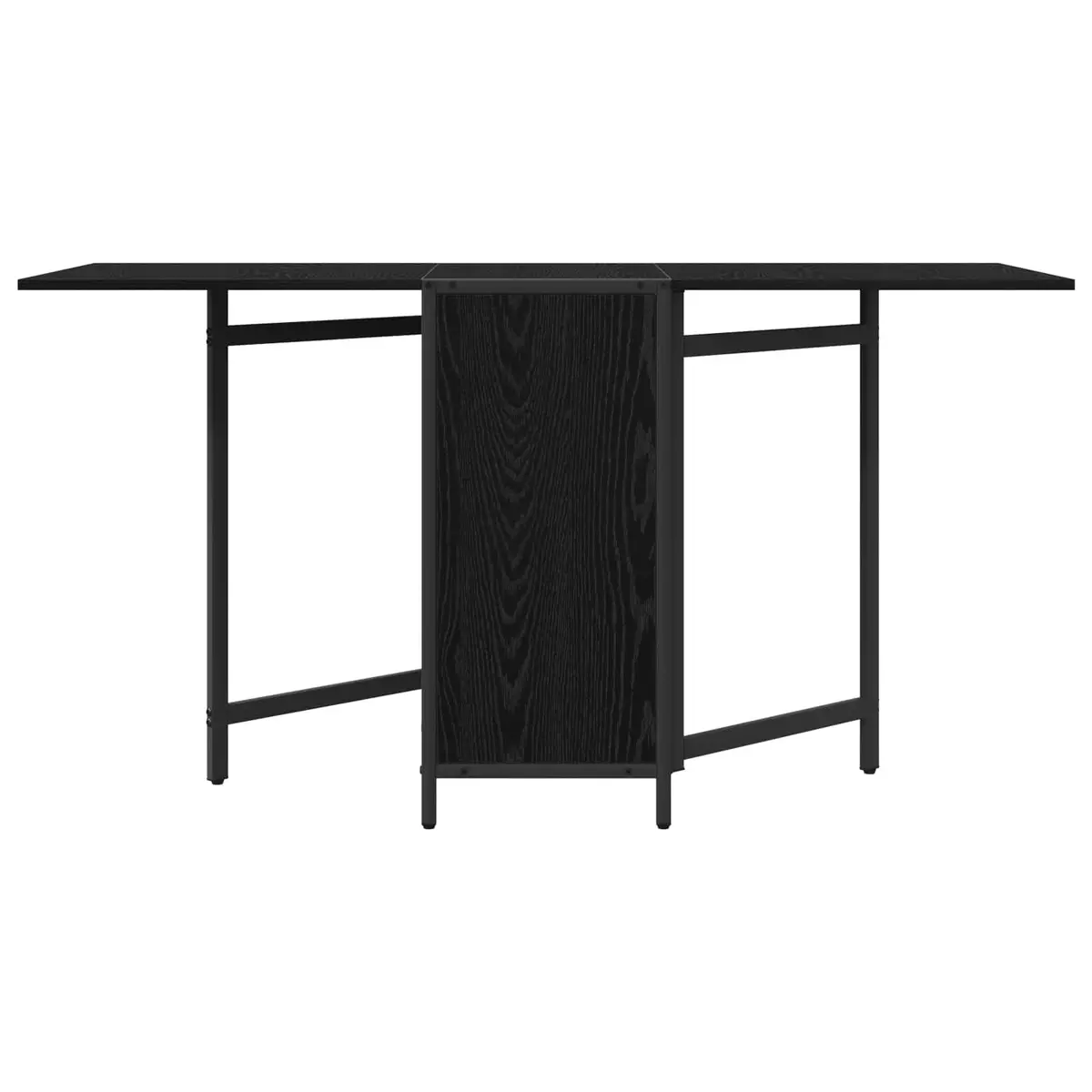 Black Oak Extendable Dining Table 144x60x75cm