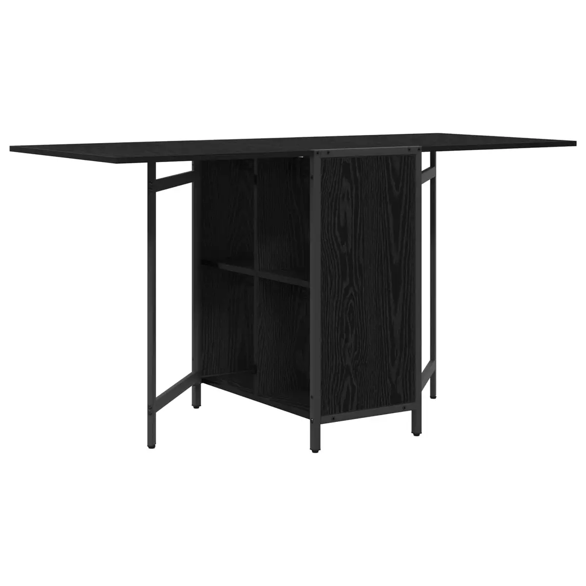 Black Oak Extendable Dining Table 144x60x75cm