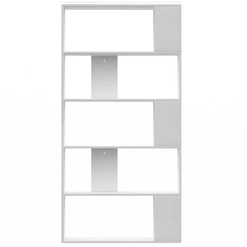 Book Cabinet Room Divider White 80x24x159 cm Engineered Wood Shelving Unit Storage