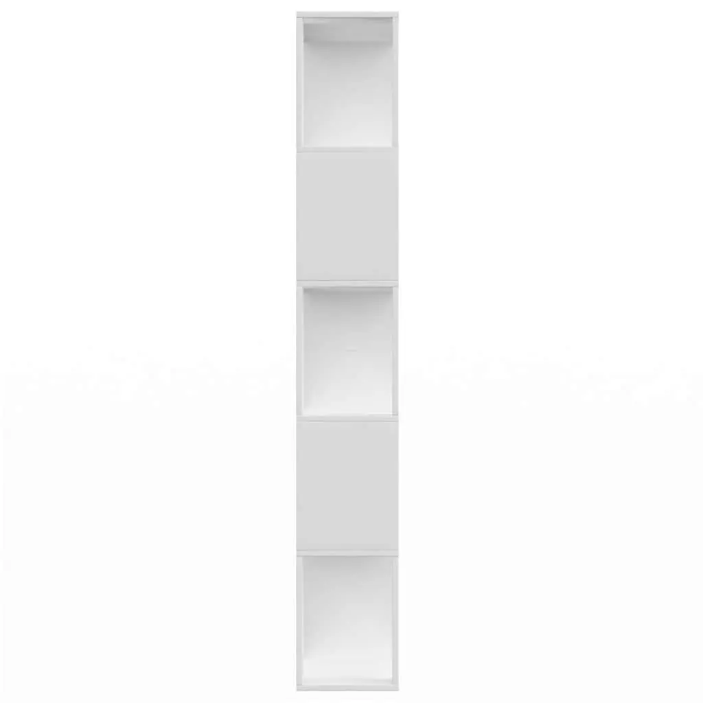 Book Cabinet Room Divider White 80x24x159 cm Engineered Wood Shelving Unit Storage