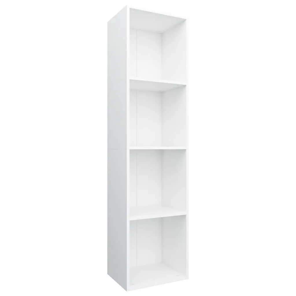 White Book Cabinet with 4 Shelves