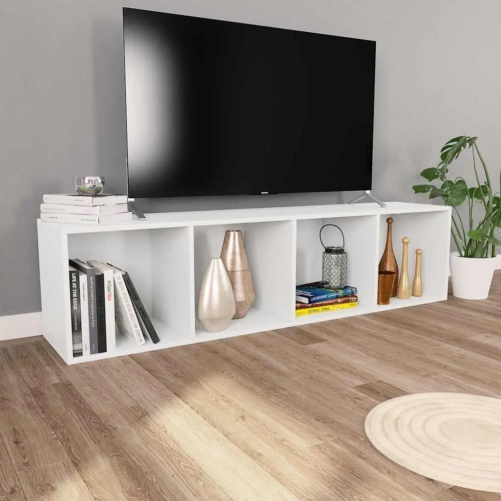 White Book Cabinet with 4 Shelves