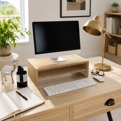 Sonoma Oak Engineered Wood Monitor Stand Riser