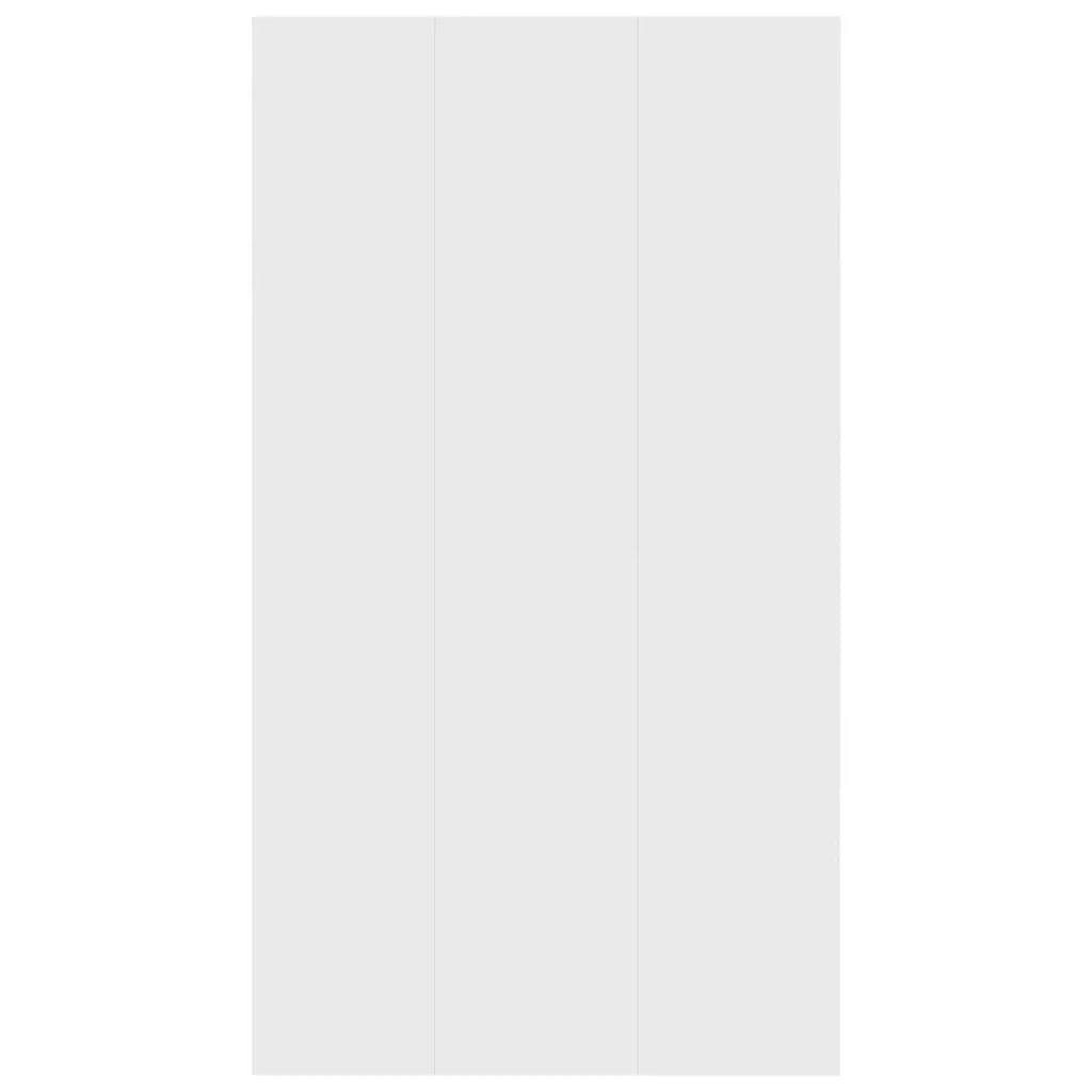 White Book Cabinet Sideboard 66x30x98 cm with 6 Compartments