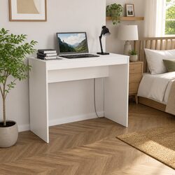 Inviting White Computer Desk for Cozy Workspaces