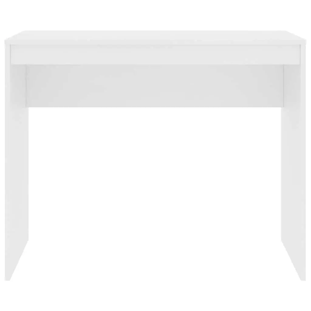 Computer Desk White 90x40cm Engineered Wood Home Office Study Writing Table