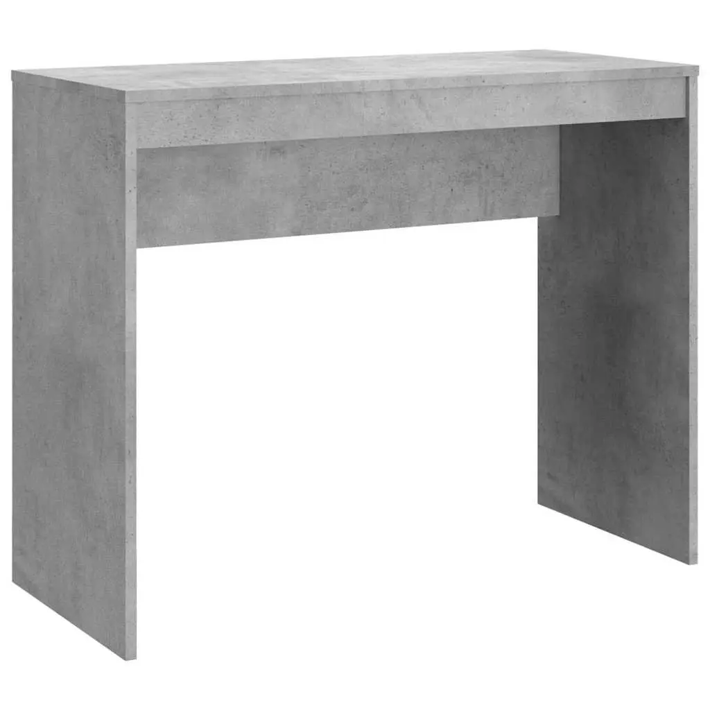 Engineered Wood Office Desk Grey 90x40x72 cm Compact Modern Study Work Table