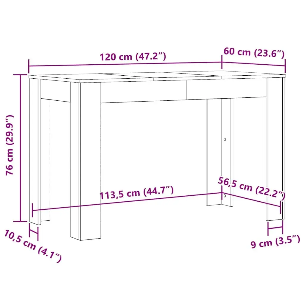 White Dining Table for Kitchen or Dining Room