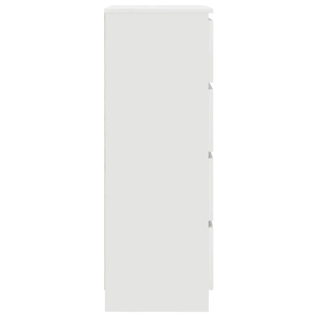Sideboard White Storage Cabinet Engineered Wood Buffet Console Table Living