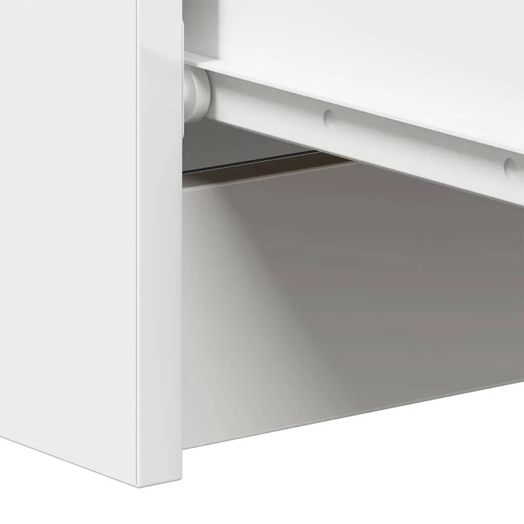 Sideboard White Storage Cabinet Engineered Wood Buffet Console Table Living