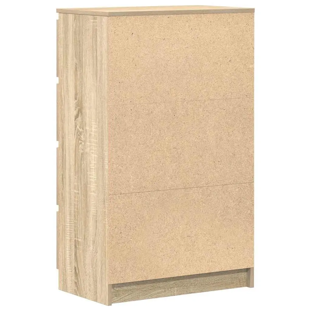 Brown Engineered Wood Sideboard Storage Cabinet