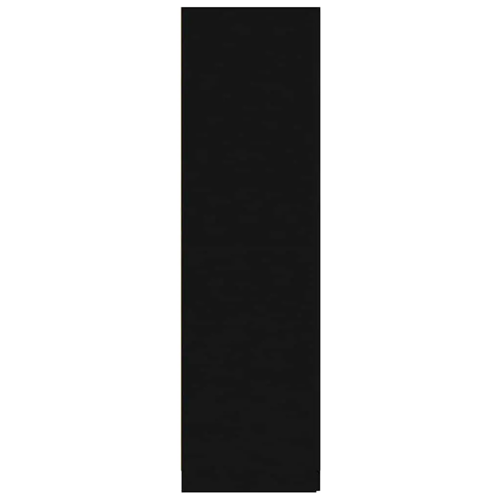 Black Wardrobe Cabinet 80x52x180 cm