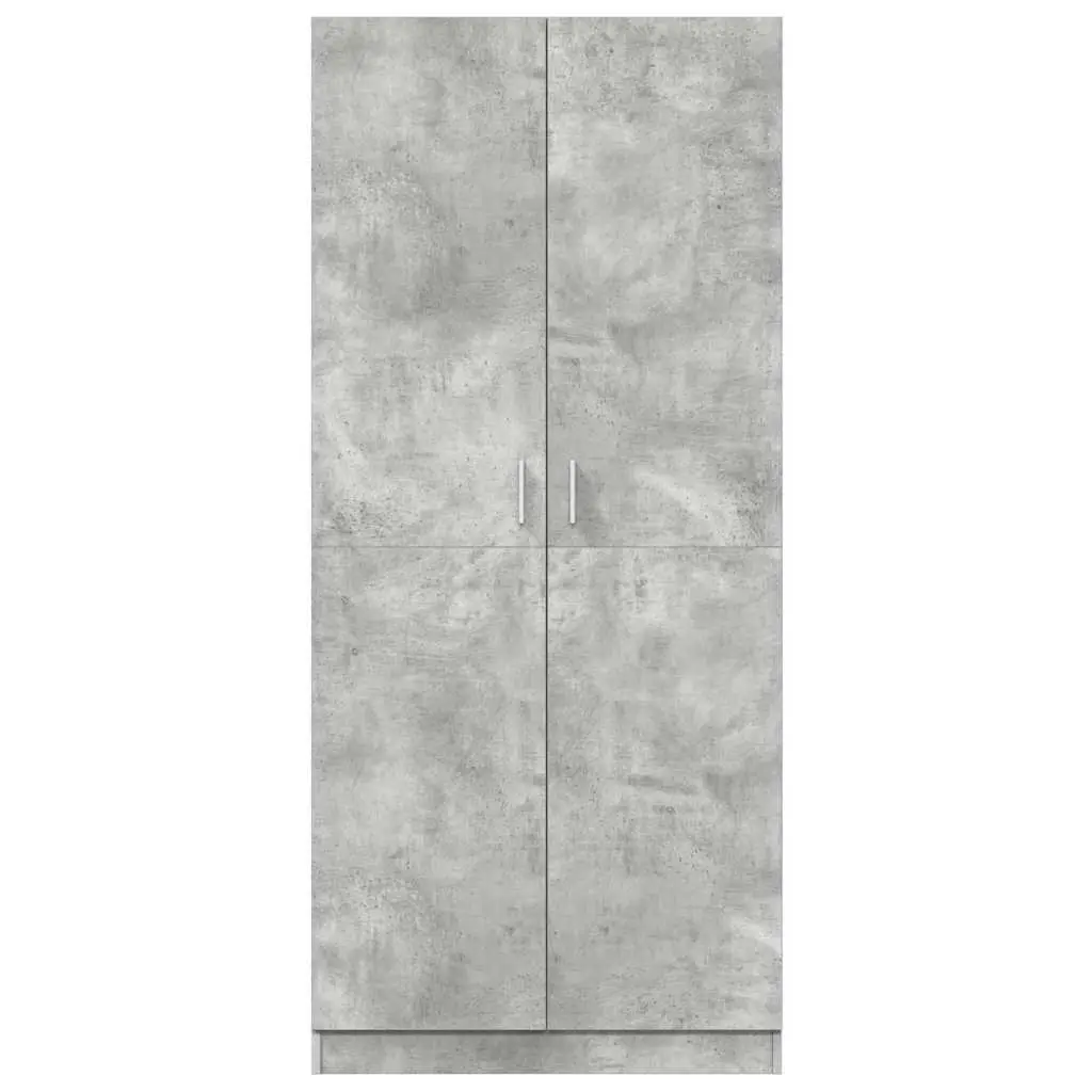Wardrobe Grey 80x52x180 cm Engineered Wood