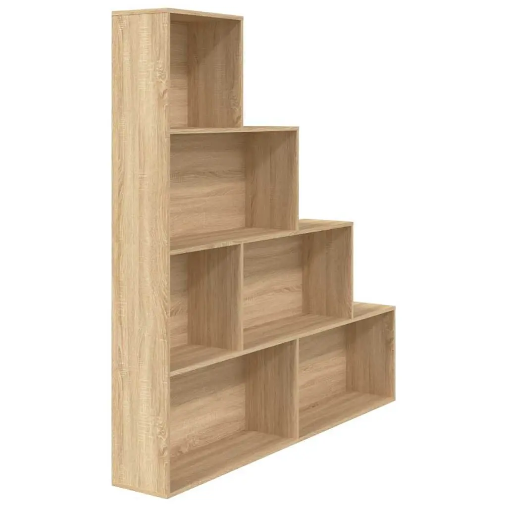 Book Cabinet Room Divider 155x24x160cm Bookcase 6-Shelf Storage Rack Engineered