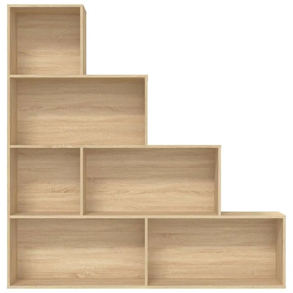 Book Cabinet Room Divider 155x24x160cm Bookcase 6-Shelf Storage Rack Engineered