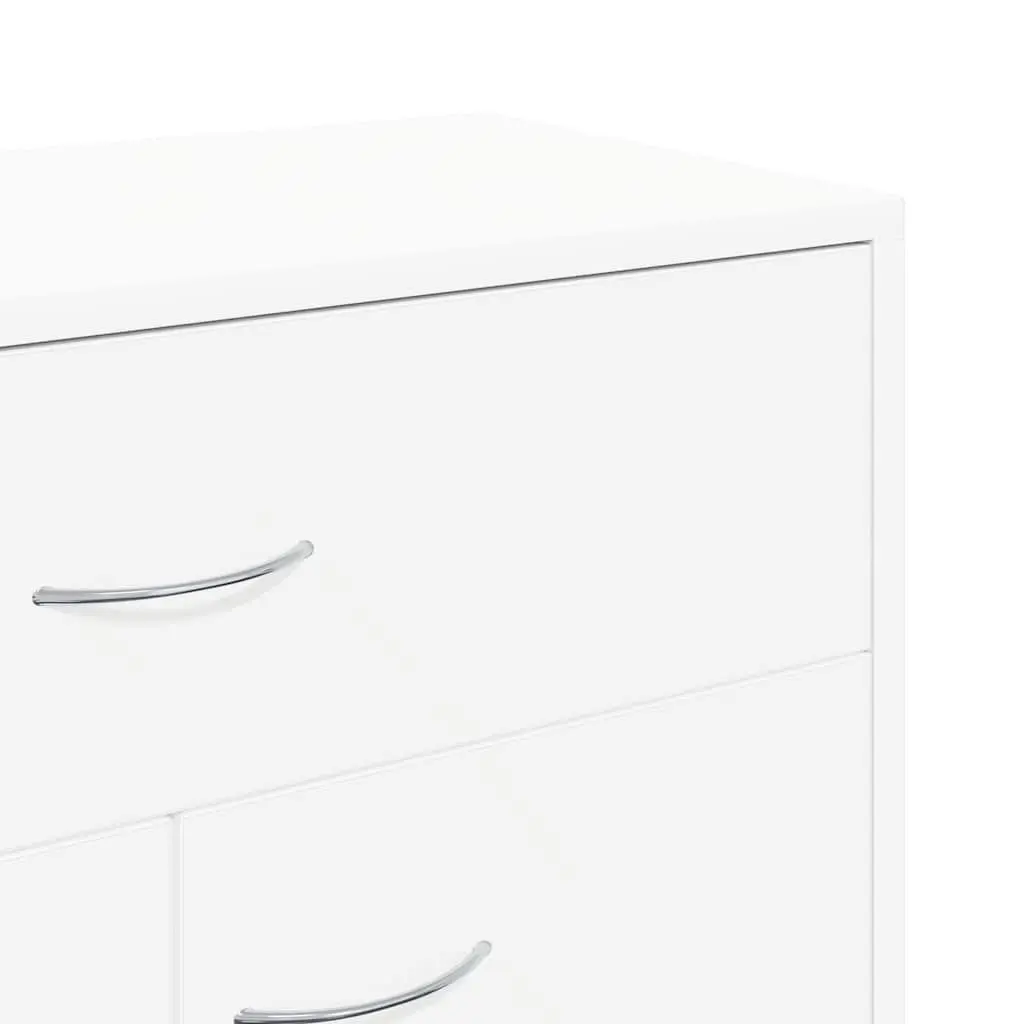 White Storage Sideboard with 2 Doors and Drawer