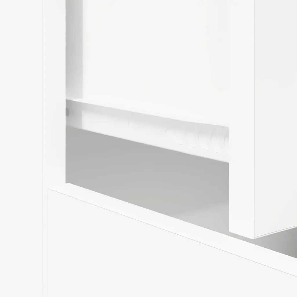 White Storage Sideboard with 2 Doors and Drawer