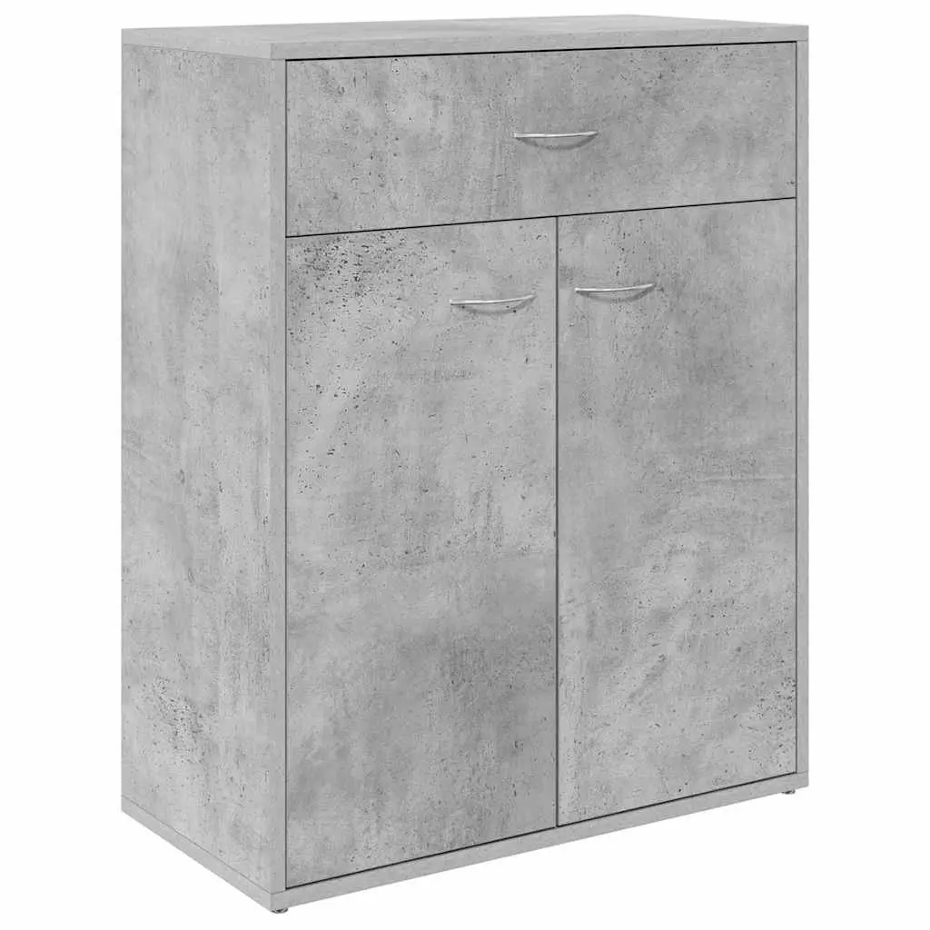 Sideboard Grey Minimalist 60x30x75 cm Engineered Wood