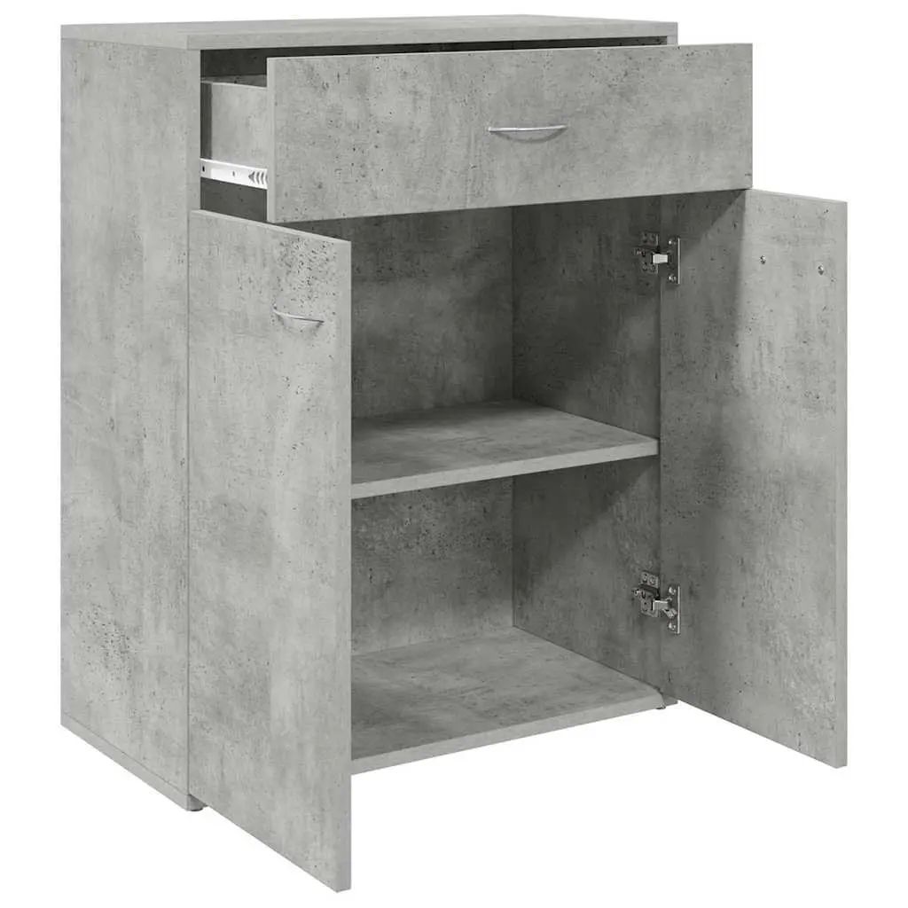 Sideboard Grey Minimalist 60x30x75 cm Engineered Wood