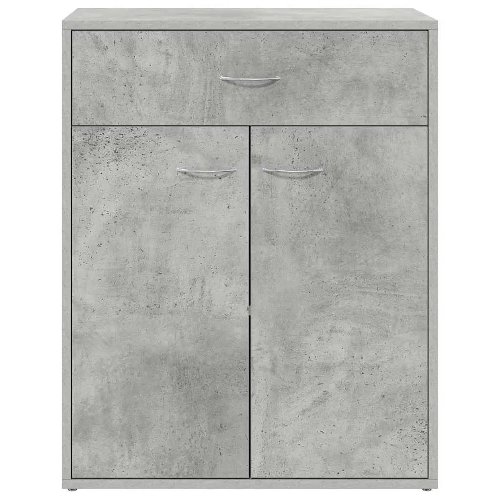 Sideboard Grey Minimalist 60x30x75 cm Engineered Wood