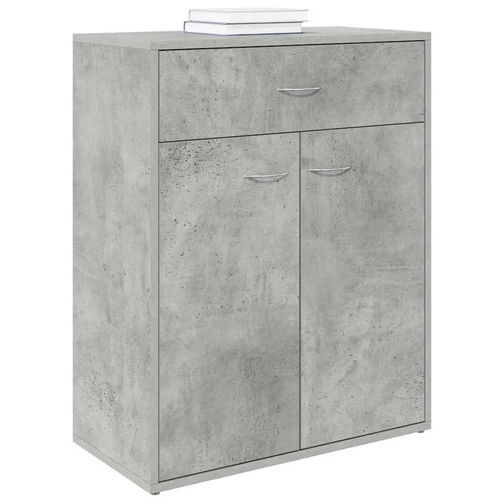 Sideboard Grey Minimalist 60x30x75 cm Engineered Wood
