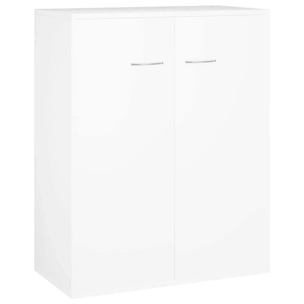 White Storage Cabinet Sideboard for Living Rooms