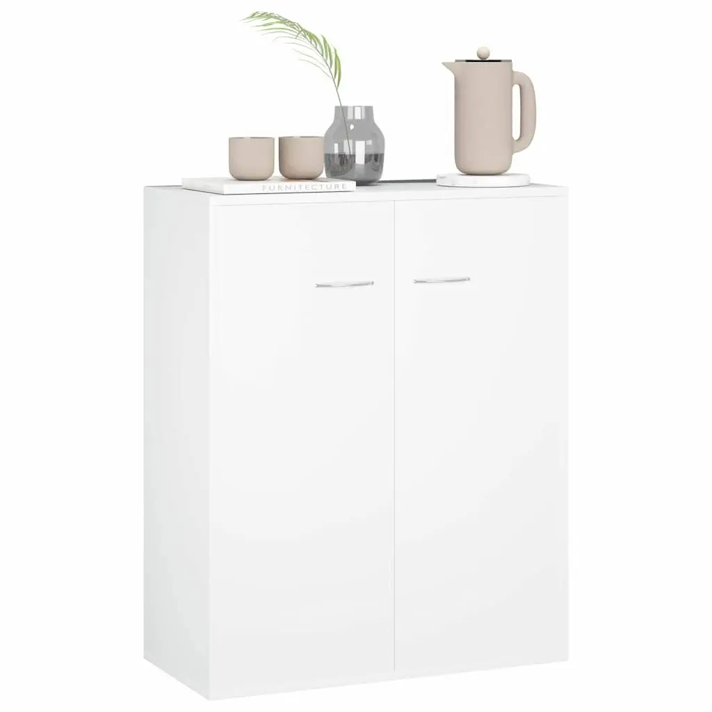White Storage Cabinet Sideboard for Living Rooms