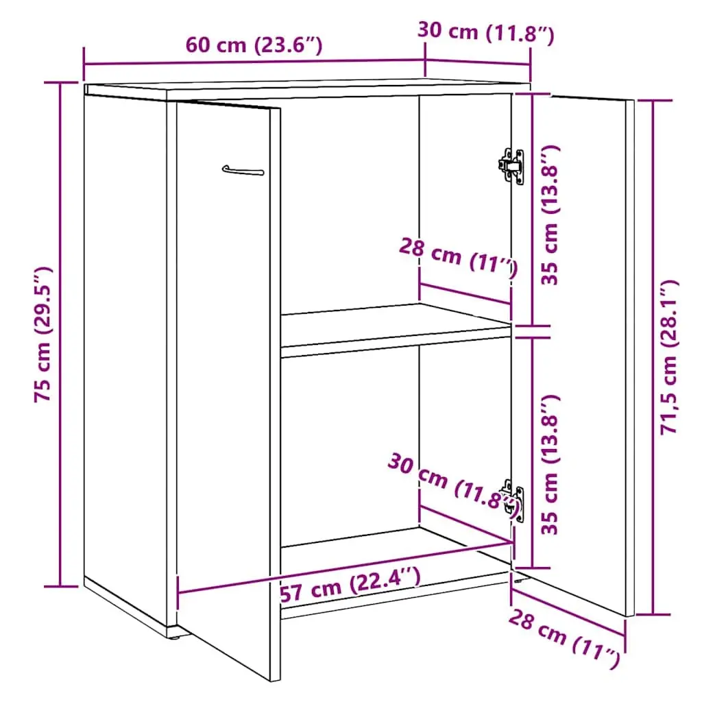 White Storage Cabinet Sideboard for Living Rooms