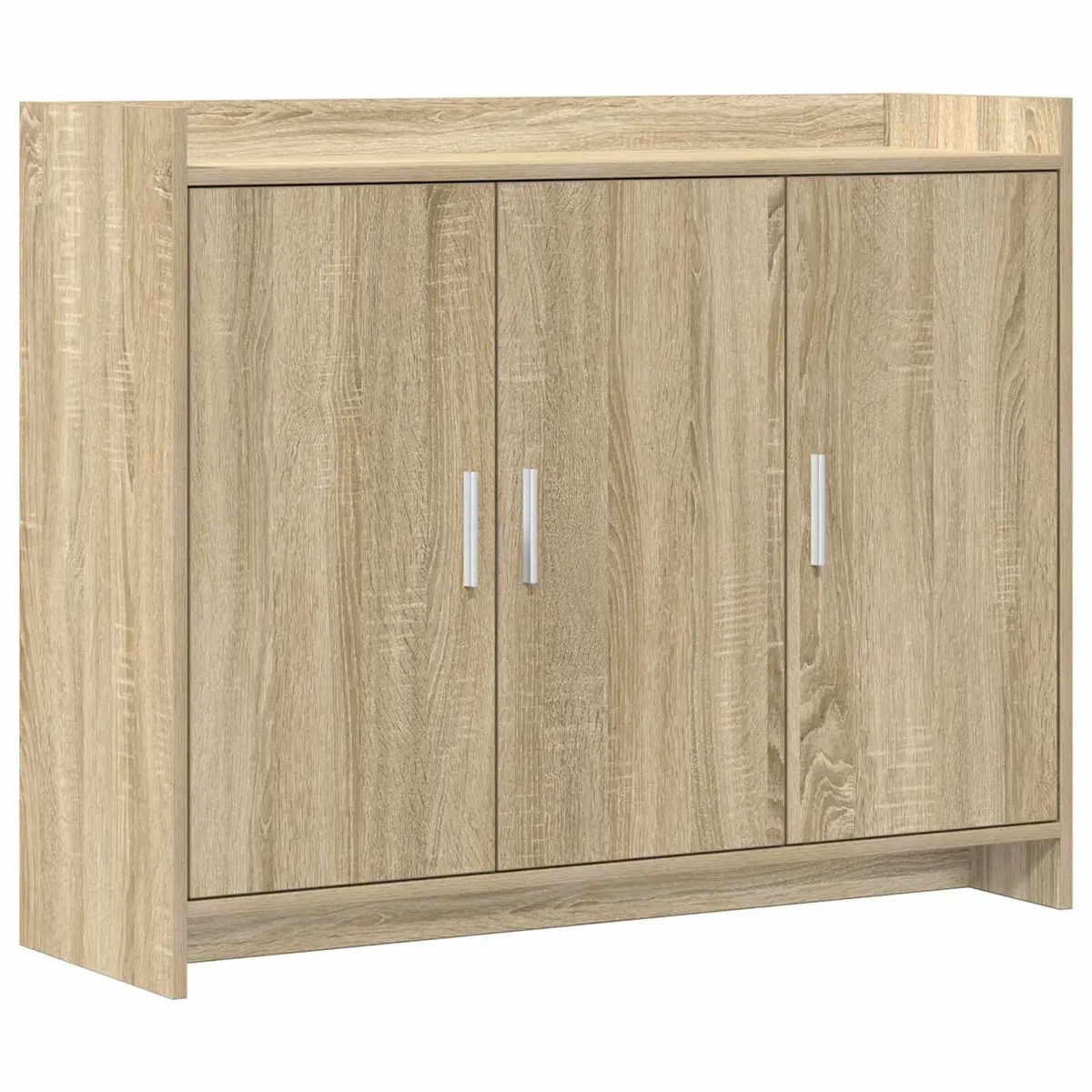 Sideboard Storage Cabinet Brown 98.5 x 33 x 80 cm Engineered Wood