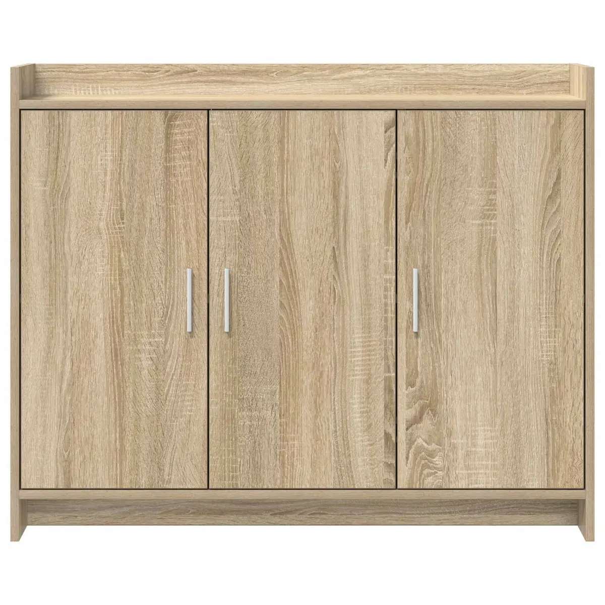 Sideboard Storage Cabinet Brown 98.5 x 33 x 80 cm Engineered Wood
