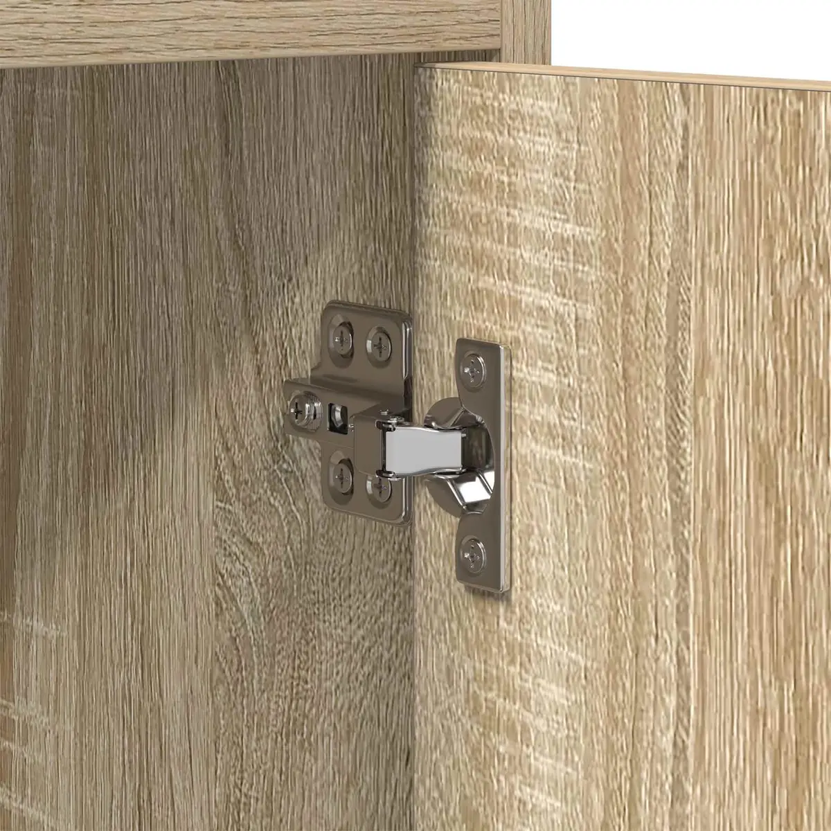 Sideboard Storage Cabinet Brown 98.5 x 33 x 80 cm Engineered Wood