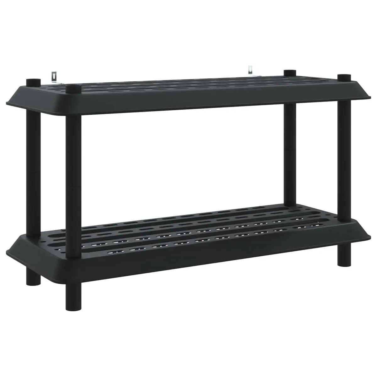 2-Tier Shelving Unit 100 x 40 x 55.5 cm in Anthracite