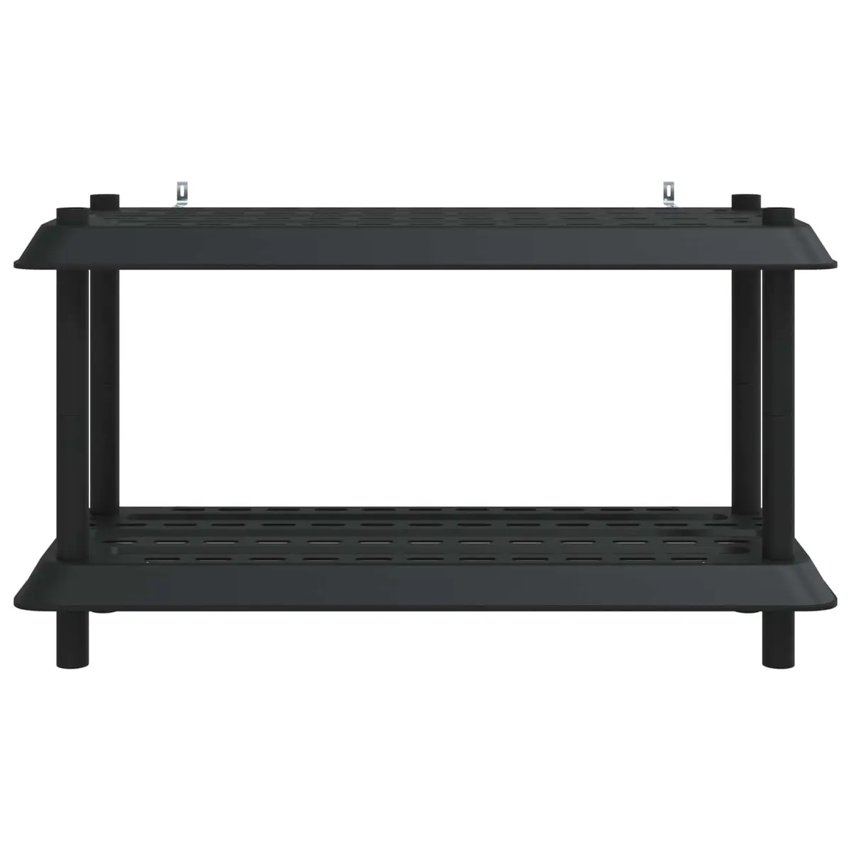 2-Tier Shelving Unit 100 x 40 x 55.5 cm in Anthracite
